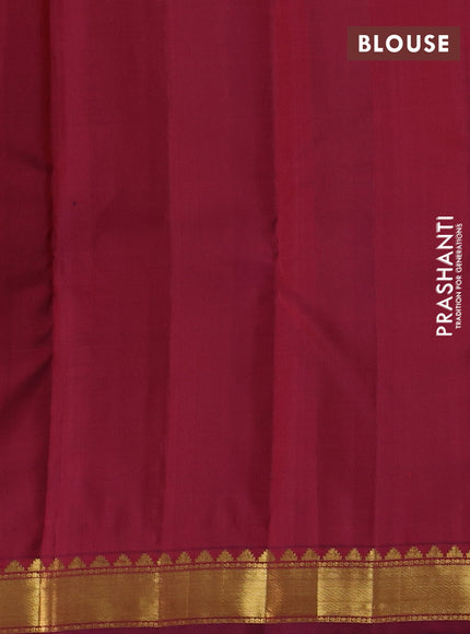 Maroon Pure Kanchipuram Silk Saree