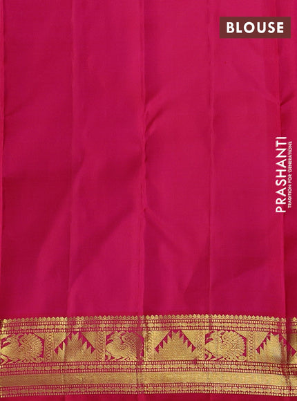 Light Pink & Pink Pure Kanchipuram Silk - Buttas