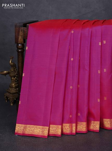 Pink Pure Kanchipuram Silk - Buttas