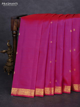Pink Pure Kanchipuram Silk - Buttas