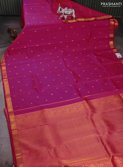 Pink Pure Kanchipuram Silk - Buttas