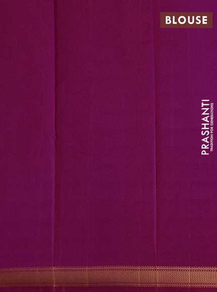 Magenta Pink Pure Kanchipuram Silk - Buttas