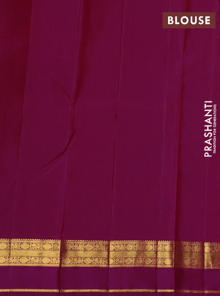 Magenta Pink Pure Kanchipuram Silk - Buttas