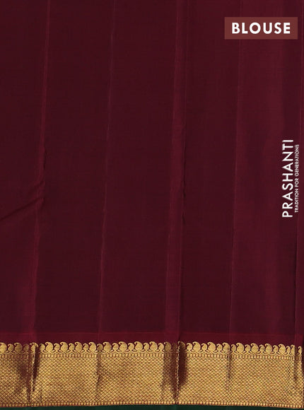 Jamun & Maroon Pure Kanchipuram Silk Saree