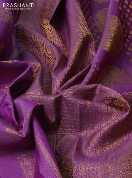 Lavender Pure Kanchipuram Silk - Vairaosi