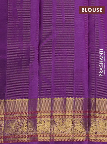 Lavender Pure Kanchipuram Silk - Vairaosi