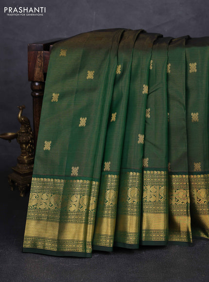 Green Pure Kanchipuram Silk - Vairaosi