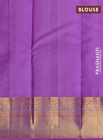 Lavender Pure Kanchipuram Silk - Vairaosi