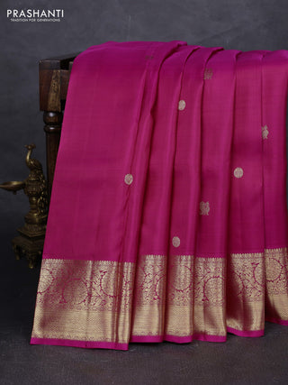 Pink Pure Kanchipuram Silk - Buttas