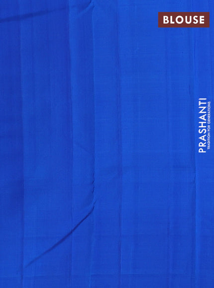 Blue & Cs Blue Pure Kanchipuram Silk Saree