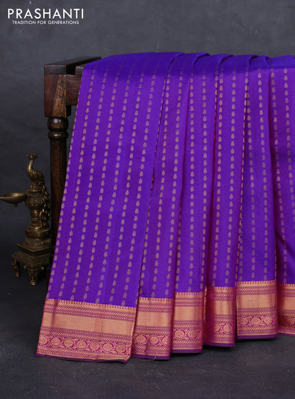 Purple & Pink Pure Kanchipuram Silk - 1000 Buttas