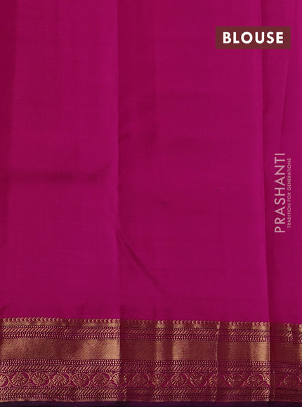 Purple & Pink Pure Kanchipuram Silk - 1000 Buttas
