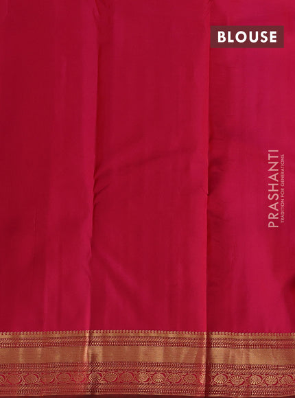 Orange & Pink Pure Kanchipuram Silk - 1000 Buttas