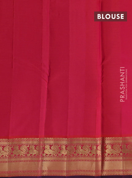 Wine & Red Pure Kanchipuram Silk - Buttas