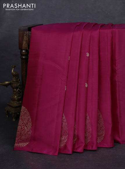 Pink Pure Kanchipuram Silk - Buttas