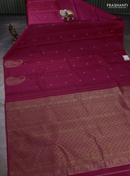 Pink Pure Kanchipuram Silk - Buttas