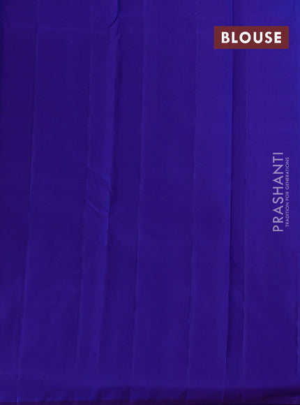 Blue Pure Kanchipuram Silk - Buttas