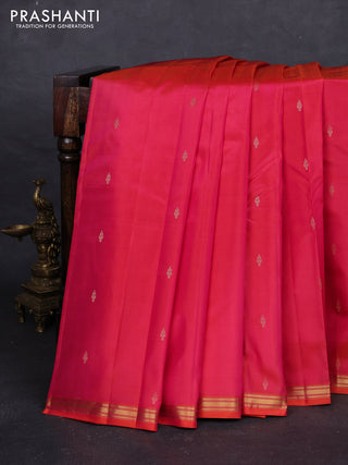 Pink Pure Kanchipuram Silk - Buttas