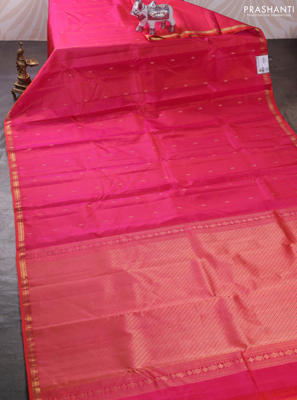 Pink Pure Kanchipuram Silk - Buttas