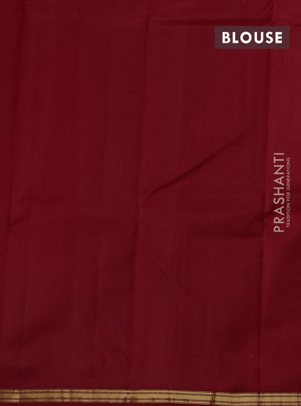 Red Pure Kanchipuram Silk - Buttas