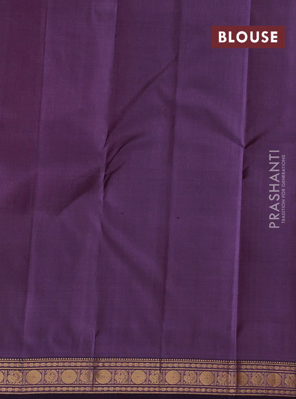 Candy Pink & Pastel Purple Pure Kanchipuram Silk - Buttas