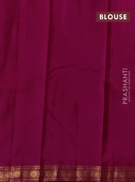 Magenta Pink & Pink Pure Kanchipuram Silk - Buttas