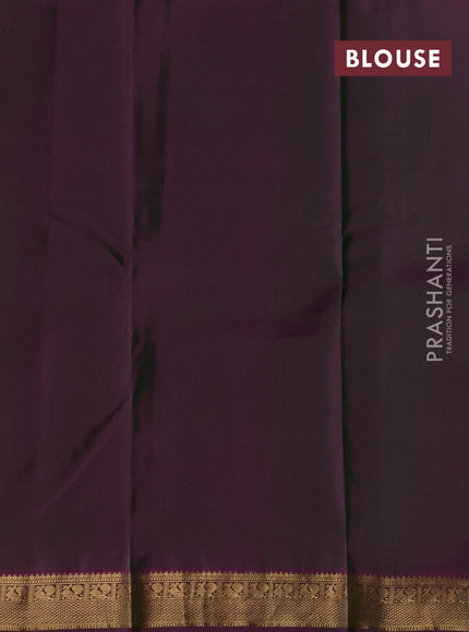 Green & Pink Pure Kanchipuram Silk - Buttas