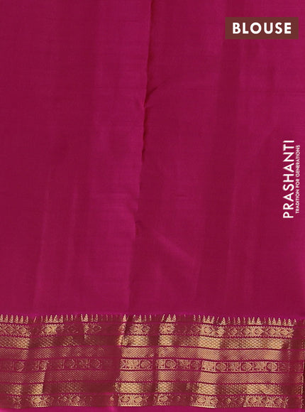 Maroon & Pink Pure Kanchipuram Silk - 1000 Buttas