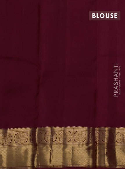 Maroon Pure Kanchipuram Silk - Buttas