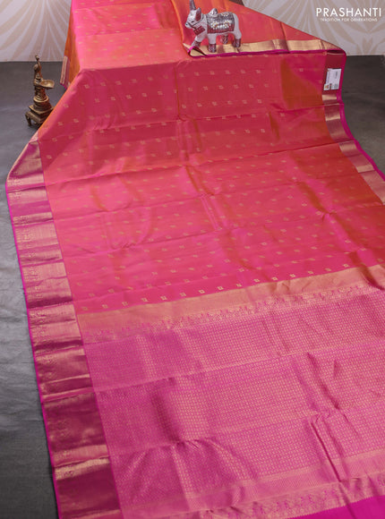 Pink Pure Kanchipuram Silk - Buttas