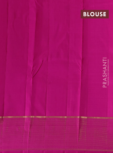 Purple & Pink Pure Kanchipuram Silk - Buttas