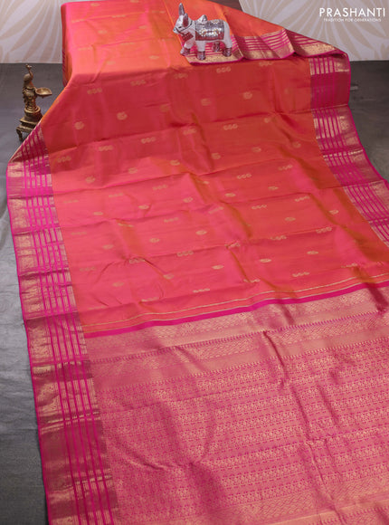 Pink Pure Kanchipuram Silk - Buttas