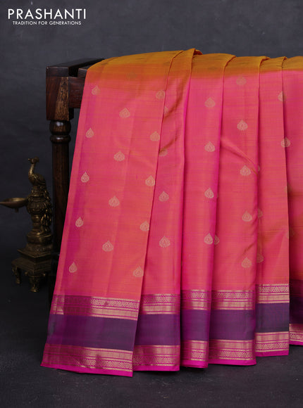 Pink Pure Kanchipuram Silk - Buttas