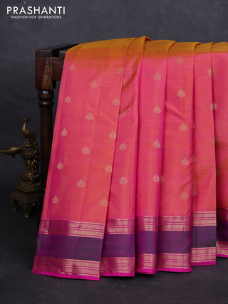 Pink Pure Kanchipuram Silk - Buttas