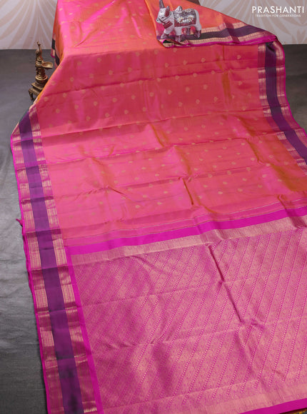 Pink Pure Kanchipuram Silk - Buttas