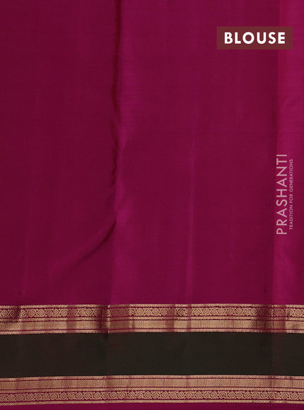 Maroon & Pink Pure Kanchipuram Silk - Buttas