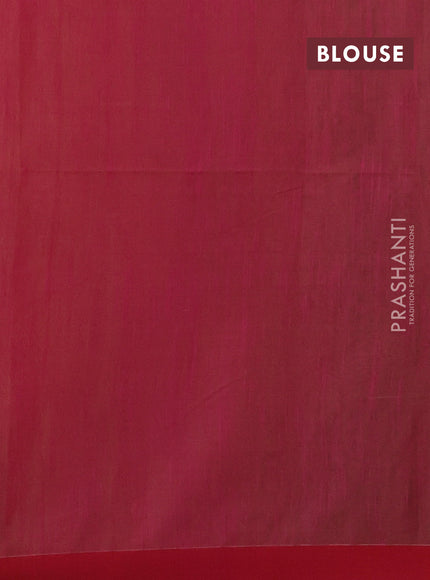Pink & Red Jamdani Silk Cotton Saree