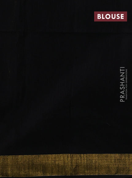 Black Jamdani Silk Cotton Saree