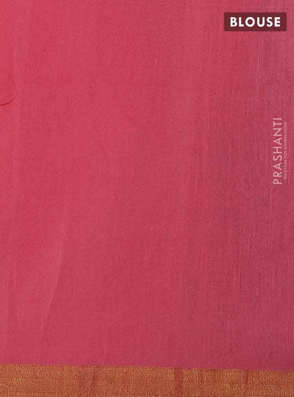 Peach Jamdani Silk Cotton Saree