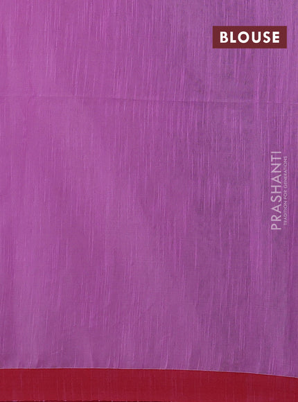 Lotus Pink & Red Jamdani Silk Cotton Saree