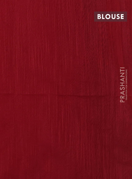 Red Jamdani Silk Cotton Saree