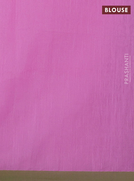 Pink & Green Jamdani Silk Cotton Saree