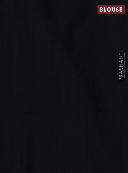 Black Jamdani Silk Cotton Saree