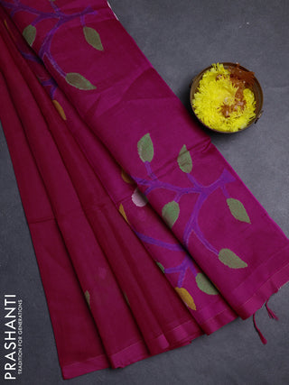 Pink Jamdani Silk Cotton Saree