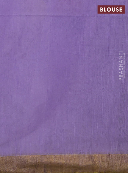 Lavender Jamdani Silk Cotton Saree