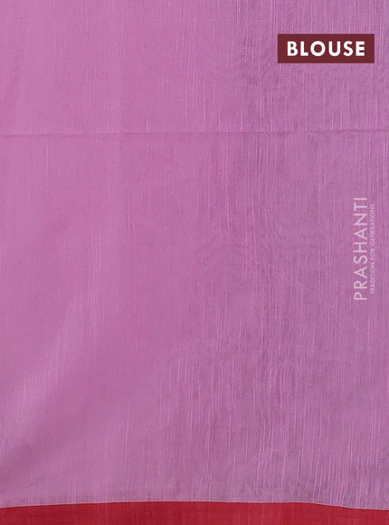 Pink & Red Jamdani Silk Cotton Saree
