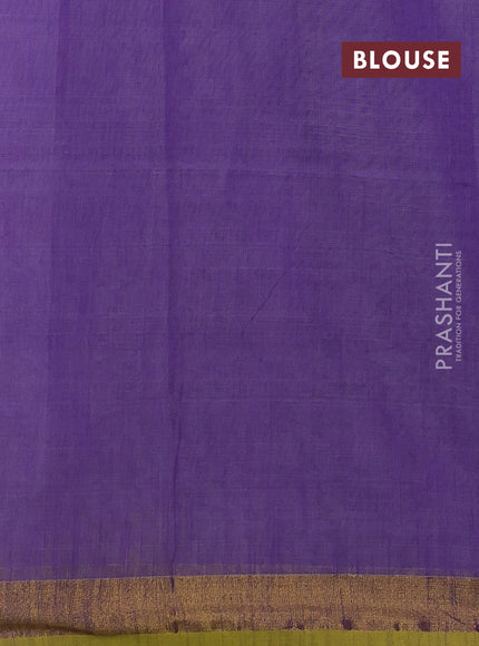 Lavender Jamdani Silk Cotton Saree