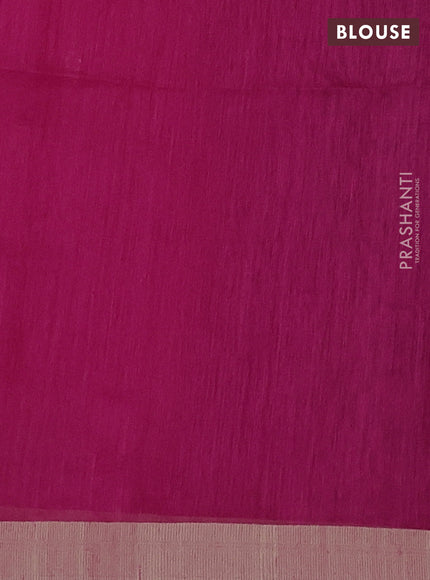 Pink & Beige Jamdani Silk Cotton Saree