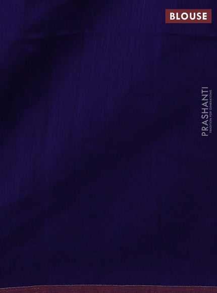 Blue Jamdani Silk Cotton Saree