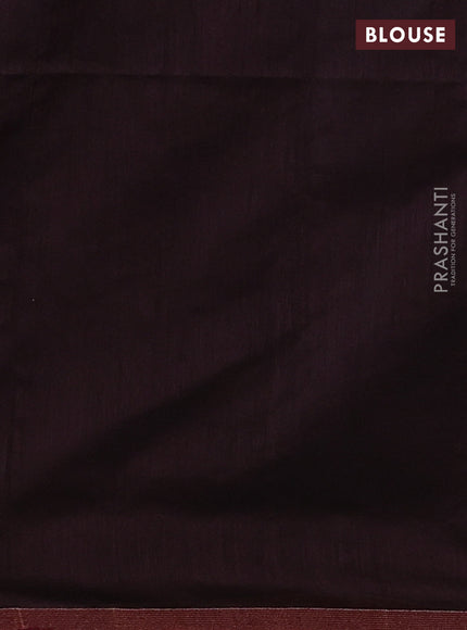 Coffee Brown Jamdani Silk Cotton Saree